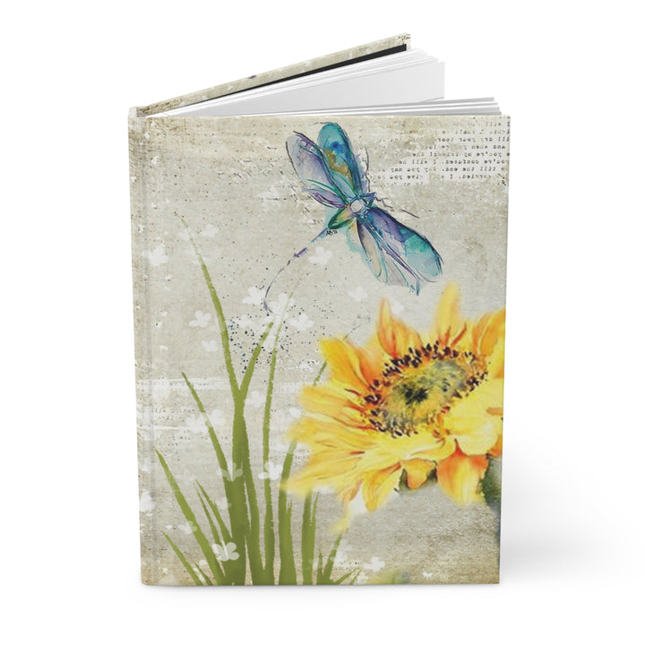 Romantic Summer Sunflower Hardcover Journal