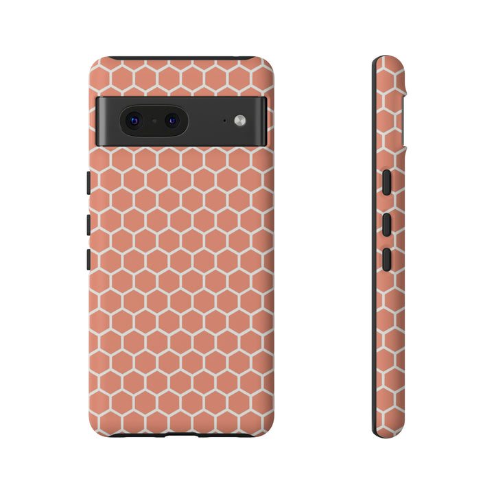 Orange Honeycomb | Phone Case for iPhone/Galaxy/Pixel