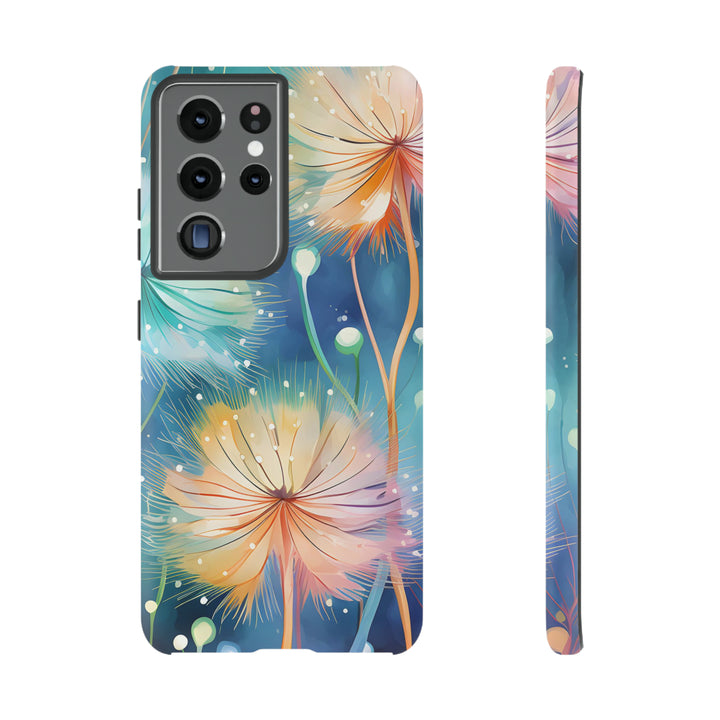 Whimsical Burst Dandelions Phone Case