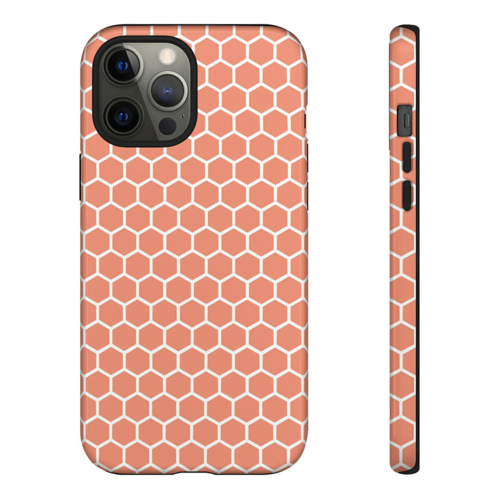 Orange Honeycomb | Phone Case for iPhone/Galaxy/Pixel