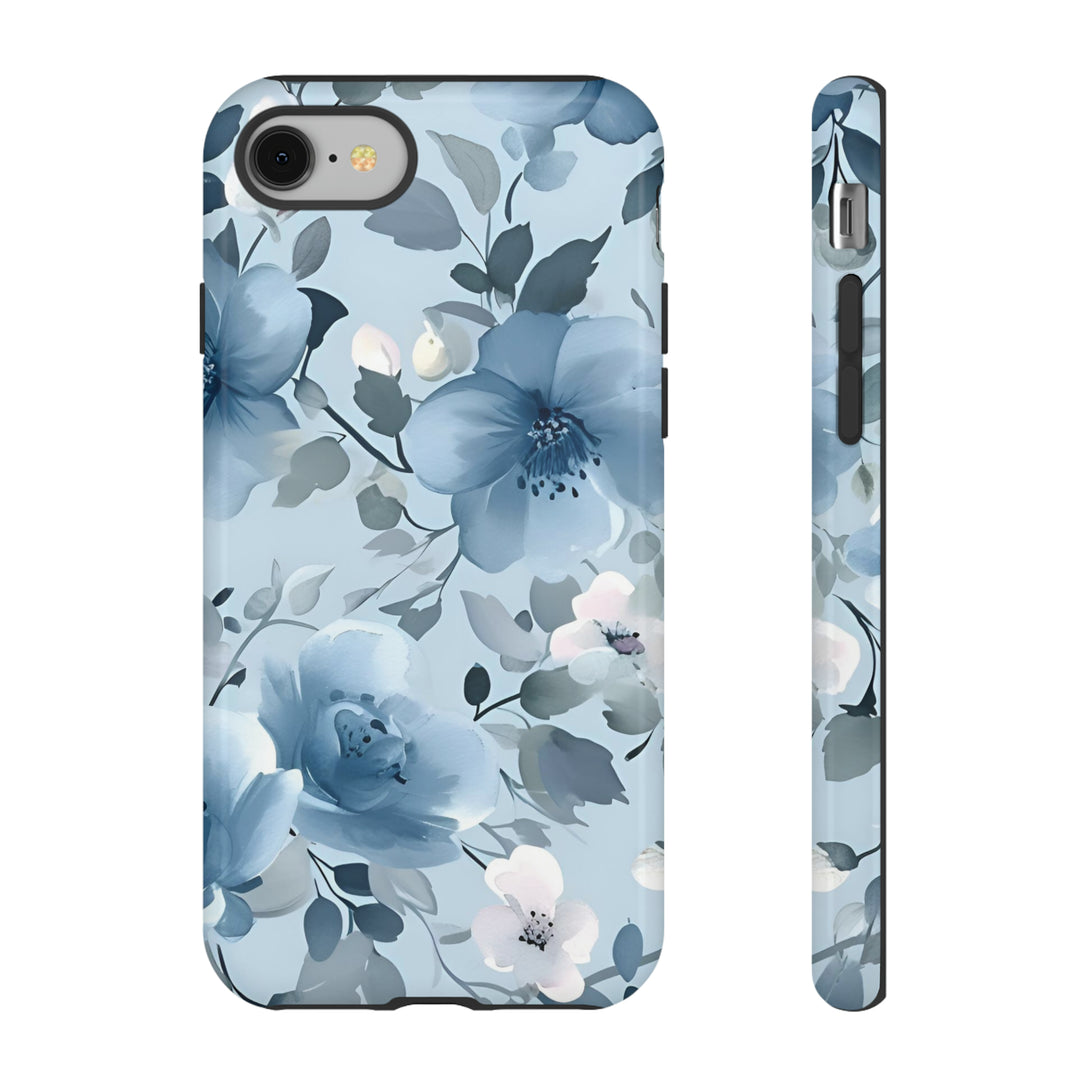 Dusty Blue Flowers | Phone Case for iPhone/Galaxy/Pixel