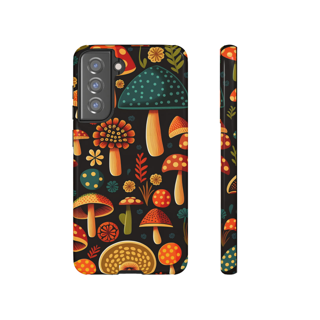 Dark Whimsy Mushroom Field Phone Case