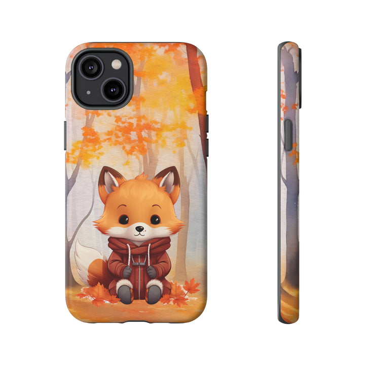 Baby Forest Fox Ready for Autumn - Samsung & iPhone Phone Case