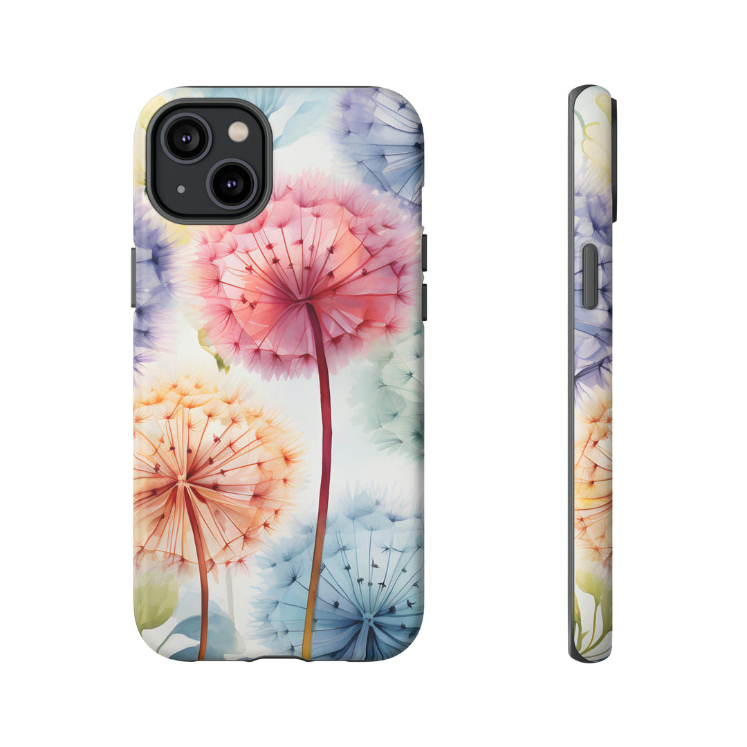 Colorful Field of Dandelions Phone Case