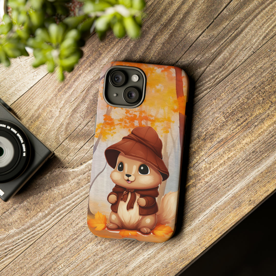 Baby Autumn Chipmunk Phone Case for iPhone, Samsung, Pixel