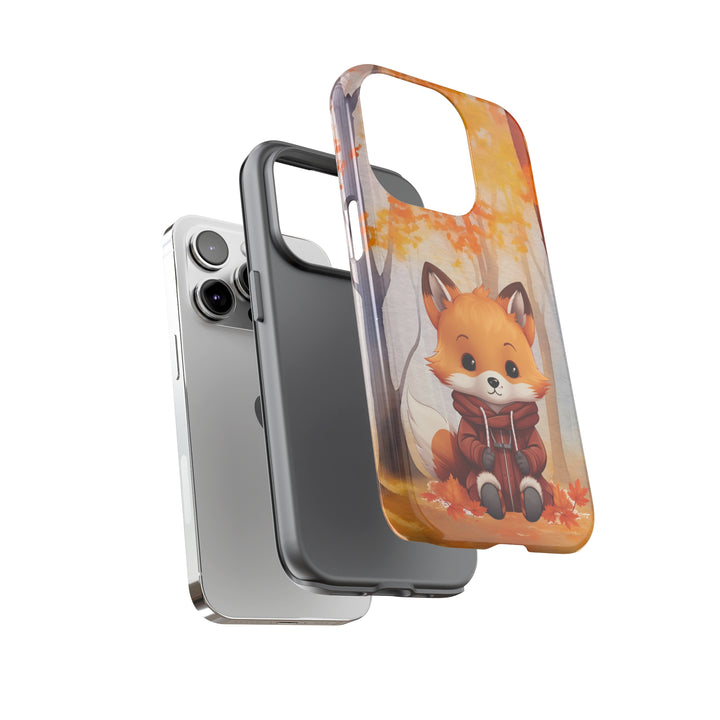 Baby Forest Fox Ready for Autumn - Samsung & iPhone Phone Case