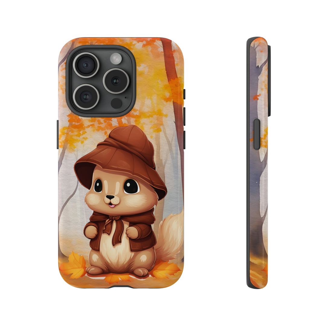 Baby Autumn Chipmunk Phone Case for iPhone, Samsung, Pixel