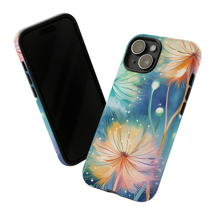 Whimsical Burst Dandelions Phone Case