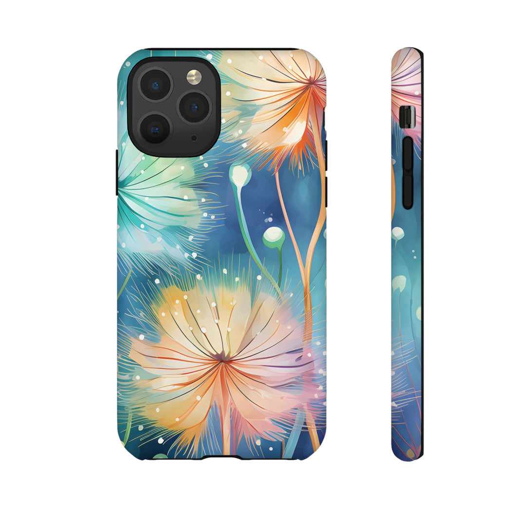 Whimsical Burst Dandelions Phone Case