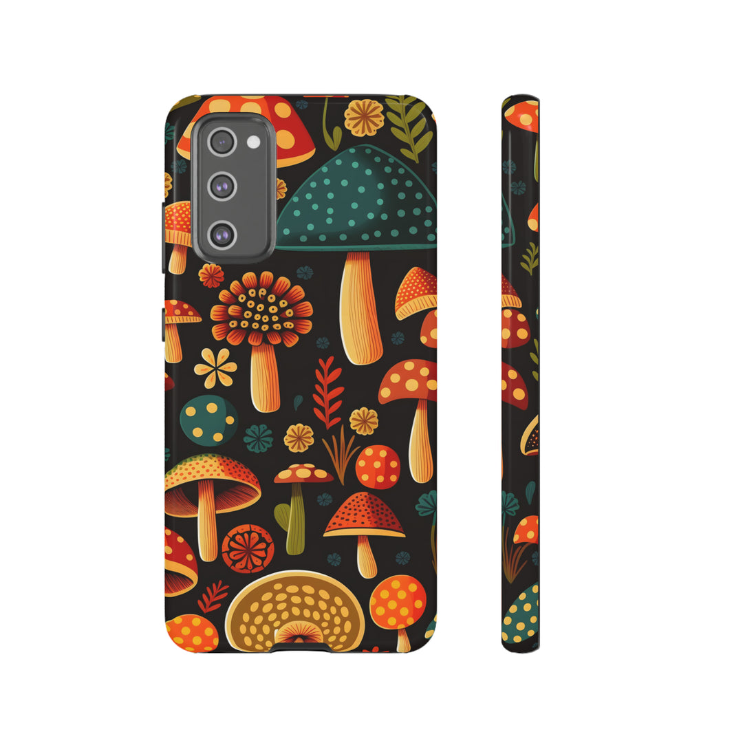 Dark Whimsy Mushroom Field Phone Case