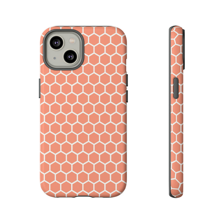 Orange Honeycomb | Phone Case for iPhone/Galaxy/Pixel