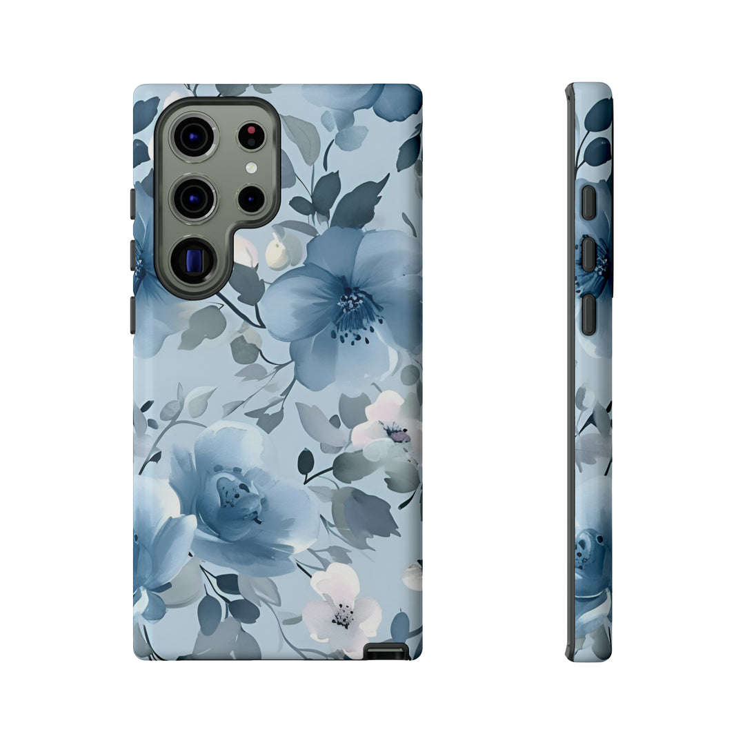 Dusty Blue Flowers | Phone Case for iPhone/Galaxy/Pixel