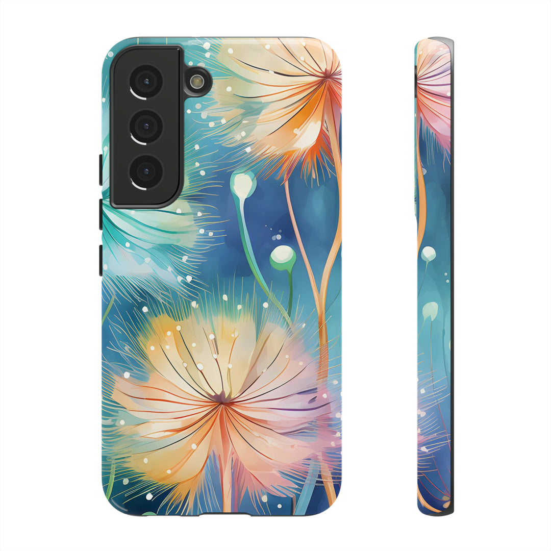 Whimsical Burst Dandelions Phone Case