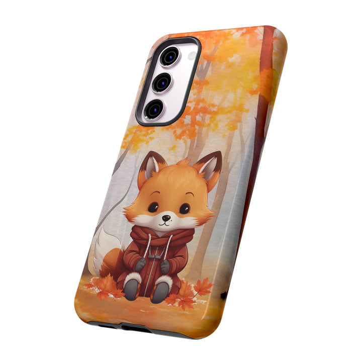 Baby Forest Fox Ready for Autumn - Samsung & iPhone Phone Case