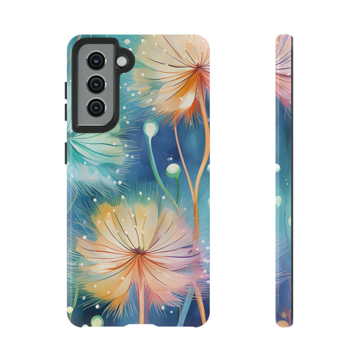 Whimsical Burst Dandelions Phone Case