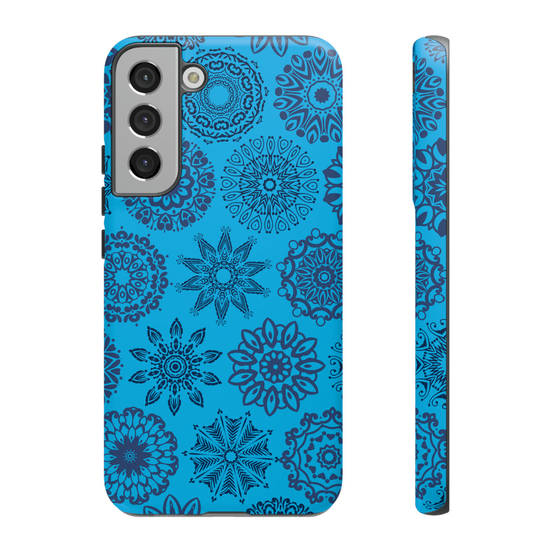 Blue Abstract Patterned Phone Case