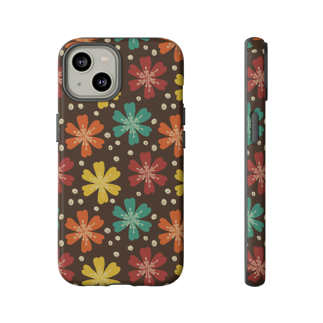 Retro Blooms in Color | Phone Case for iPhone/Galaxy/Pixel