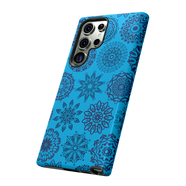 Blue Abstract Patterned Phone Case