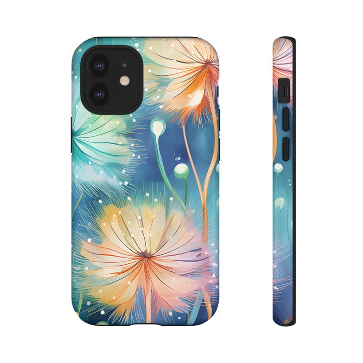 Whimsical Burst Dandelions Phone Case