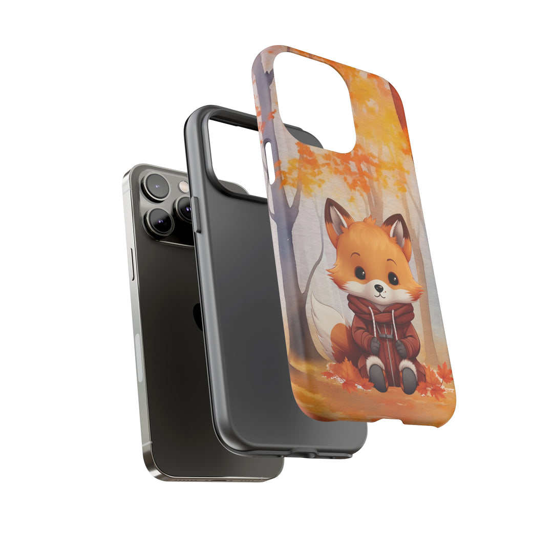 Baby Forest Fox Ready for Autumn - Samsung & iPhone Phone Case