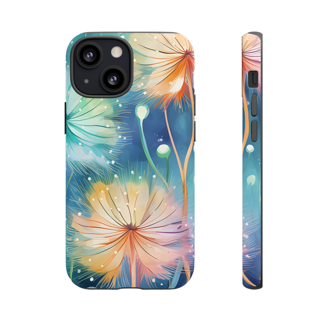 Whimsical Burst Dandelions Phone Case