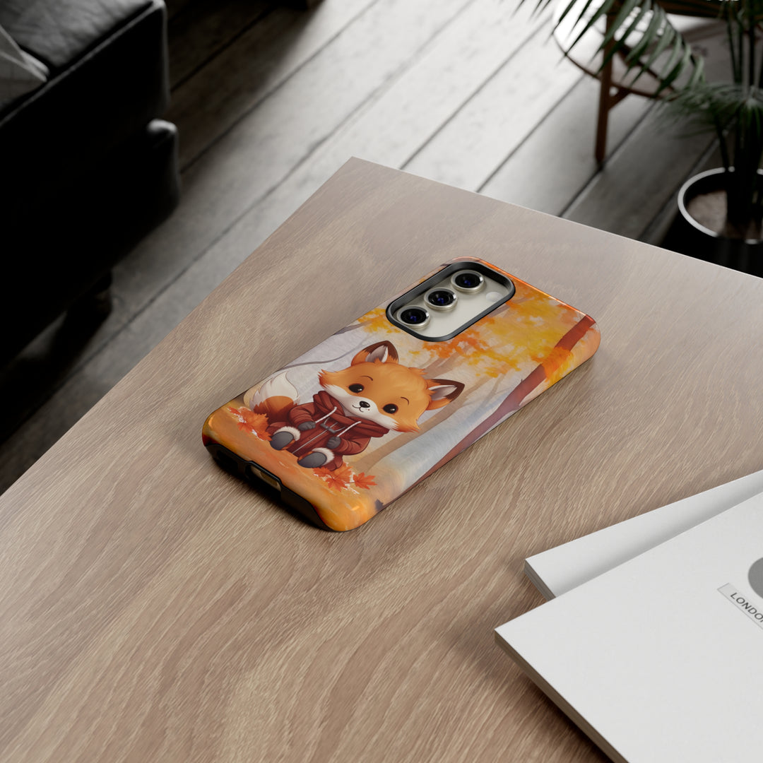 Baby Forest Fox Ready for Autumn - Samsung & iPhone Phone Case