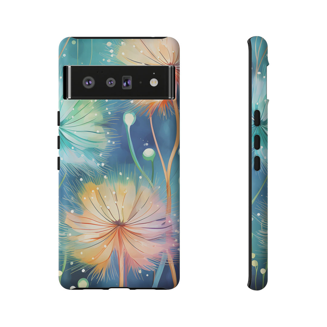 Whimsical Burst Dandelions Phone Case