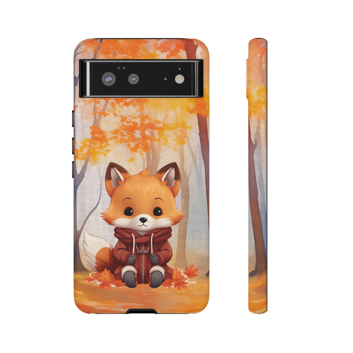 Baby Forest Fox Ready for Autumn - Samsung & iPhone Phone Case