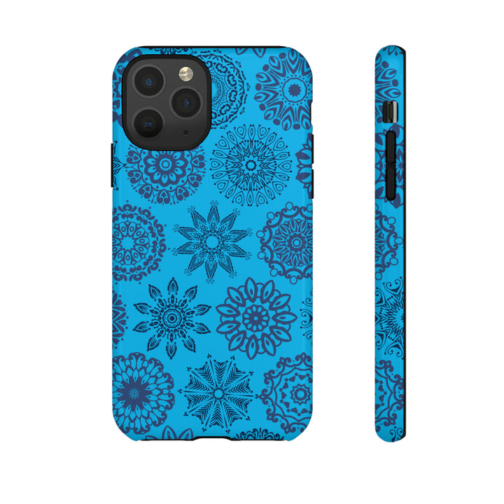 Blue Abstract Patterned Phone Case