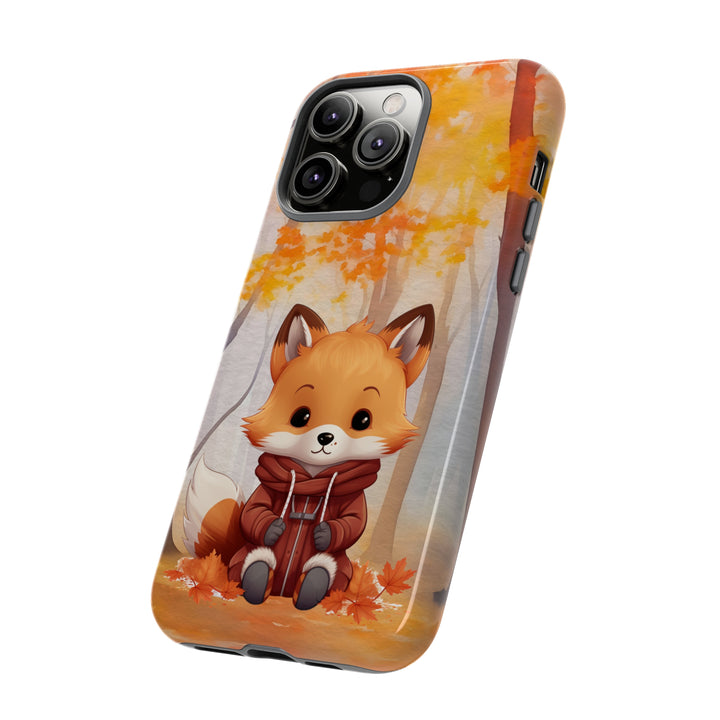 Baby Forest Fox Ready for Autumn - Samsung & iPhone Phone Case