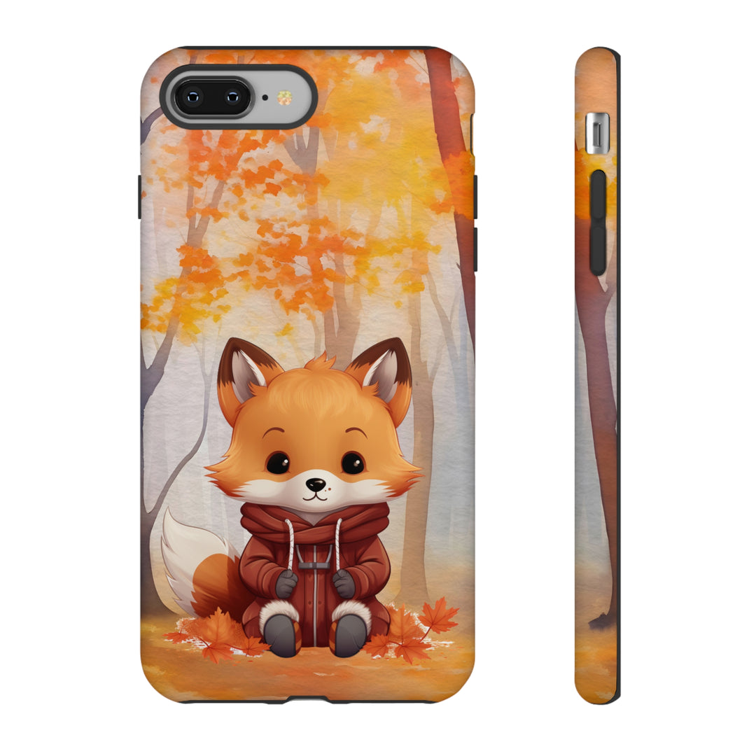 Baby Forest Fox Ready for Autumn - Samsung & iPhone Phone Case