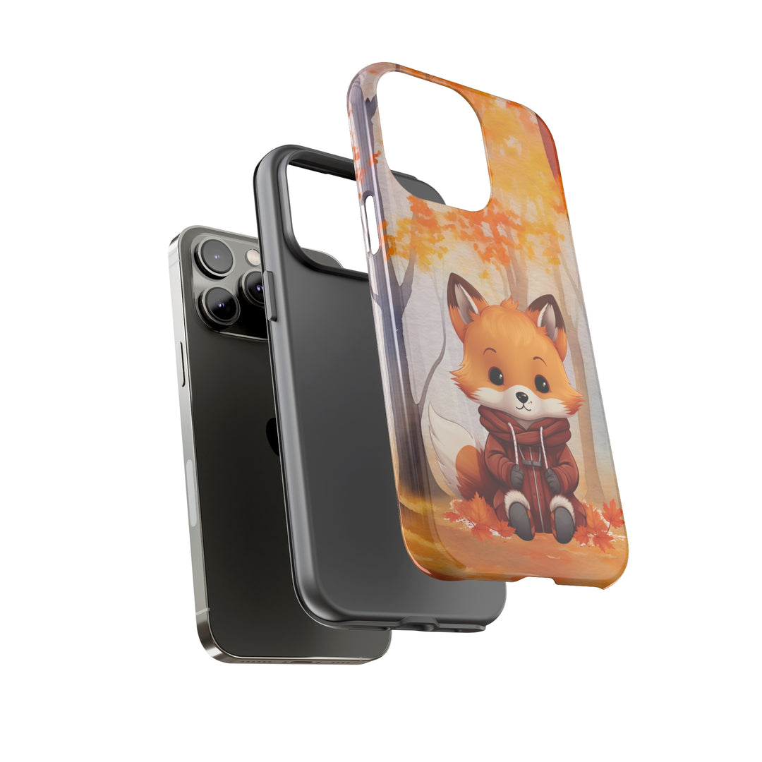 Baby Forest Fox Ready for Autumn - Samsung & iPhone Phone Case