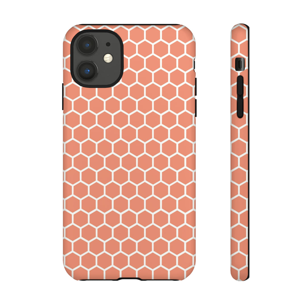 Orange Honeycomb | Phone Case for iPhone/Galaxy/Pixel