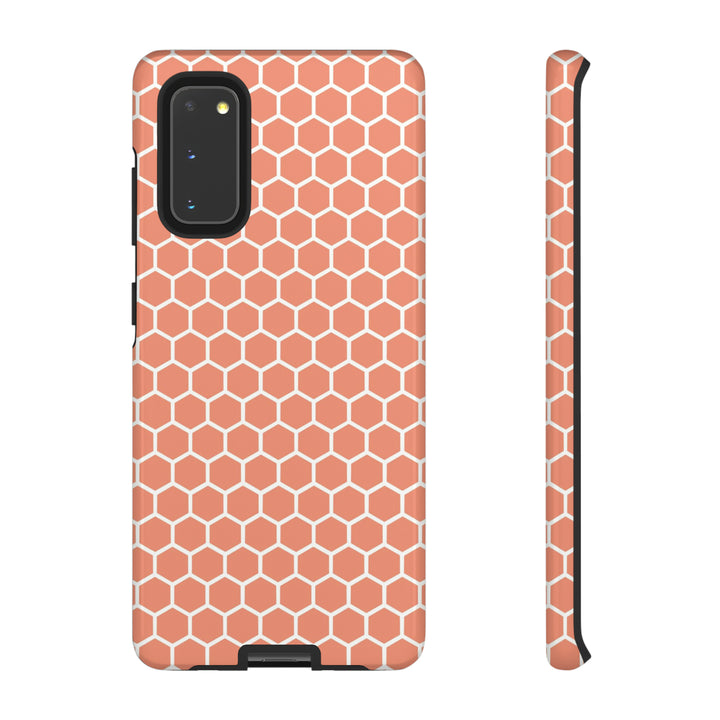 Orange Honeycomb | Phone Case for iPhone/Galaxy/Pixel