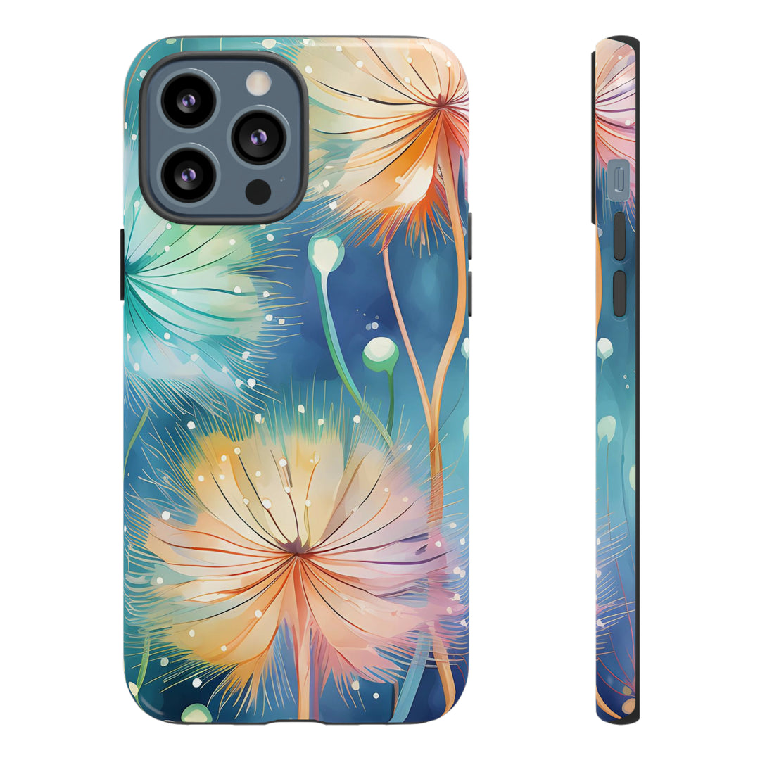 Whimsical Burst Dandelions Phone Case