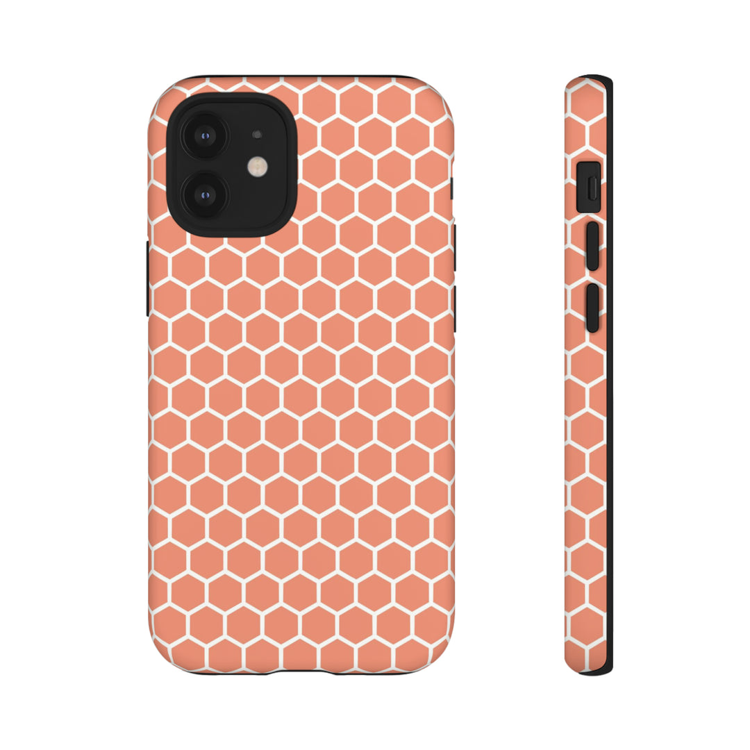 Orange Honeycomb | Phone Case for iPhone/Galaxy/Pixel