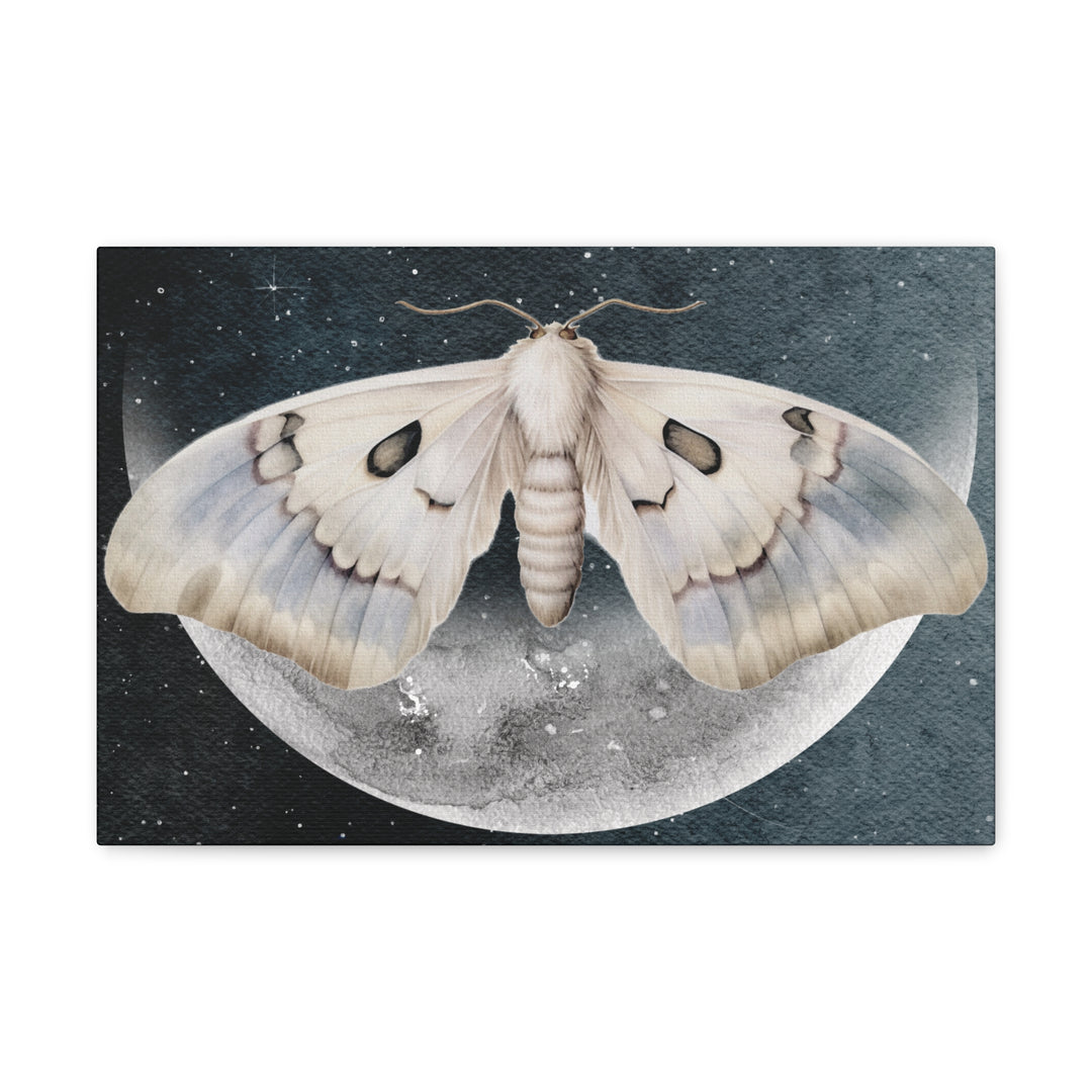 Luminous Moonlit Moth | Canvas Wall Art