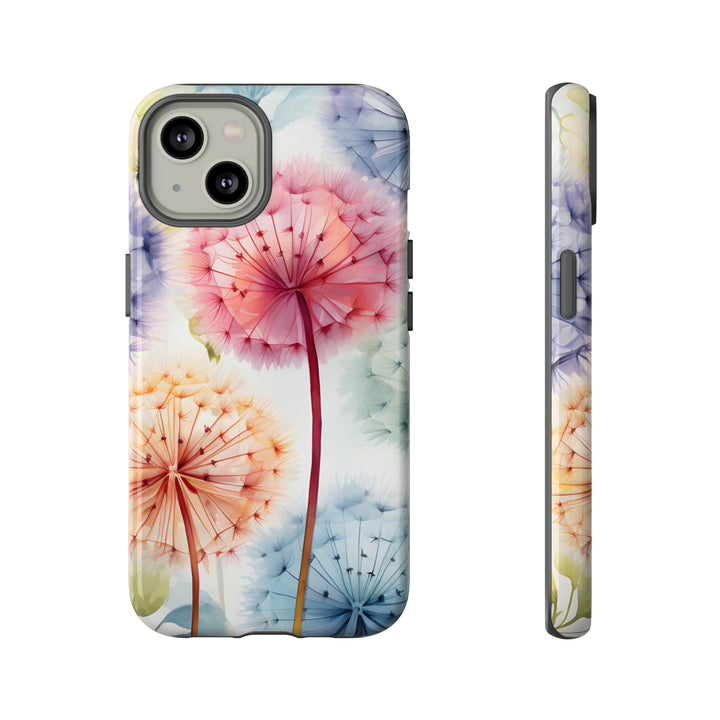 Colorful Field of Dandelions Phone Case