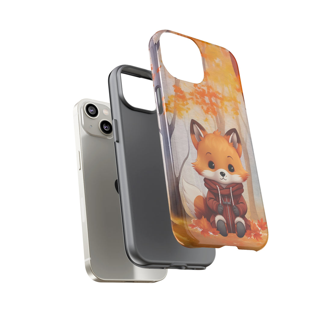 Baby Forest Fox Ready for Autumn - Samsung & iPhone Phone Case