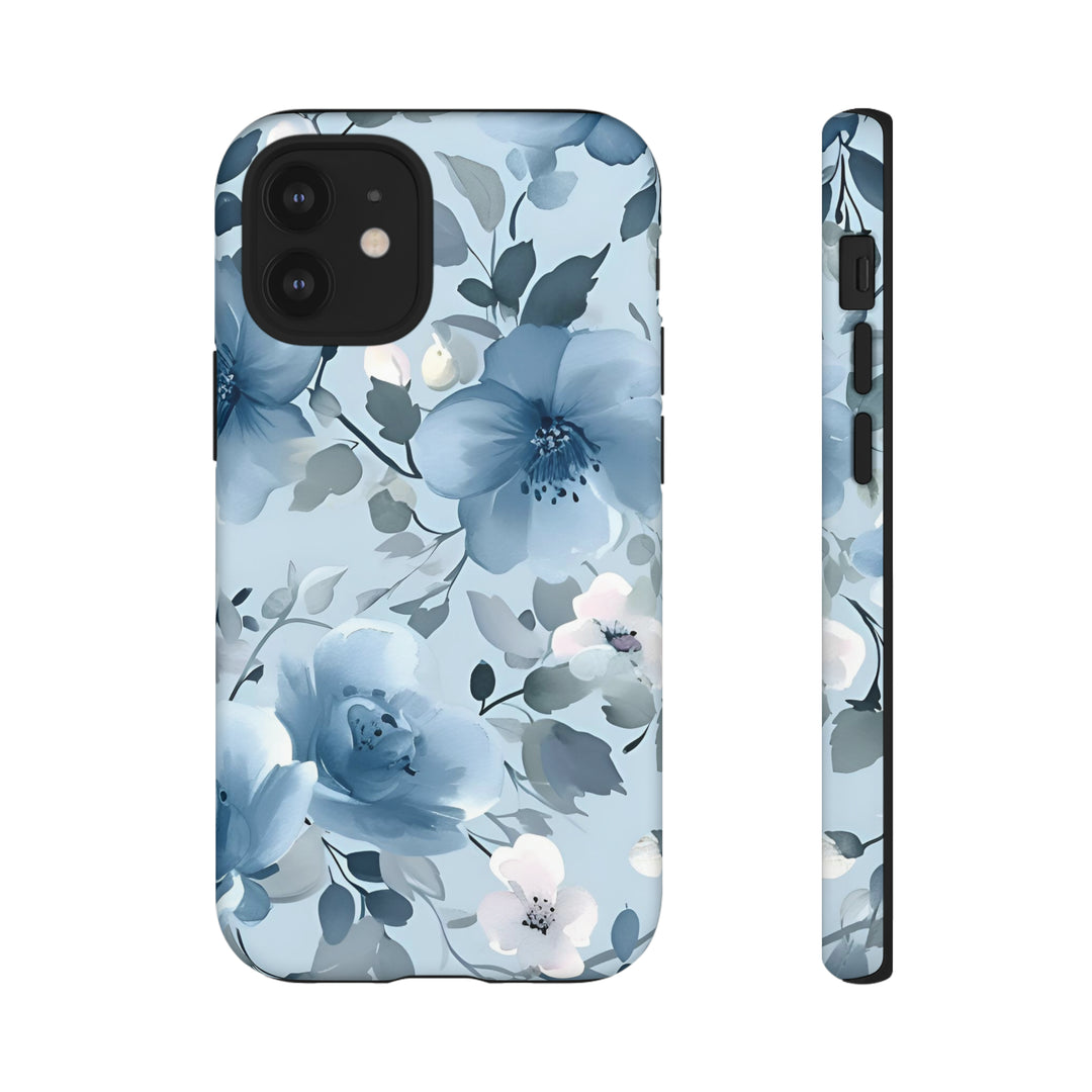 Dusty Blue Flowers | Phone Case for iPhone/Galaxy/Pixel