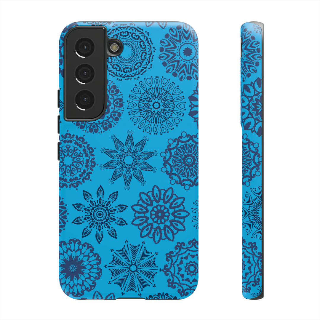 Blue Abstract Patterned Phone Case