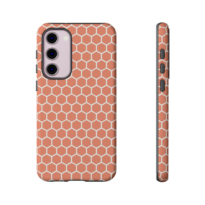 Orange Honeycomb | Phone Case for iPhone/Galaxy/Pixel