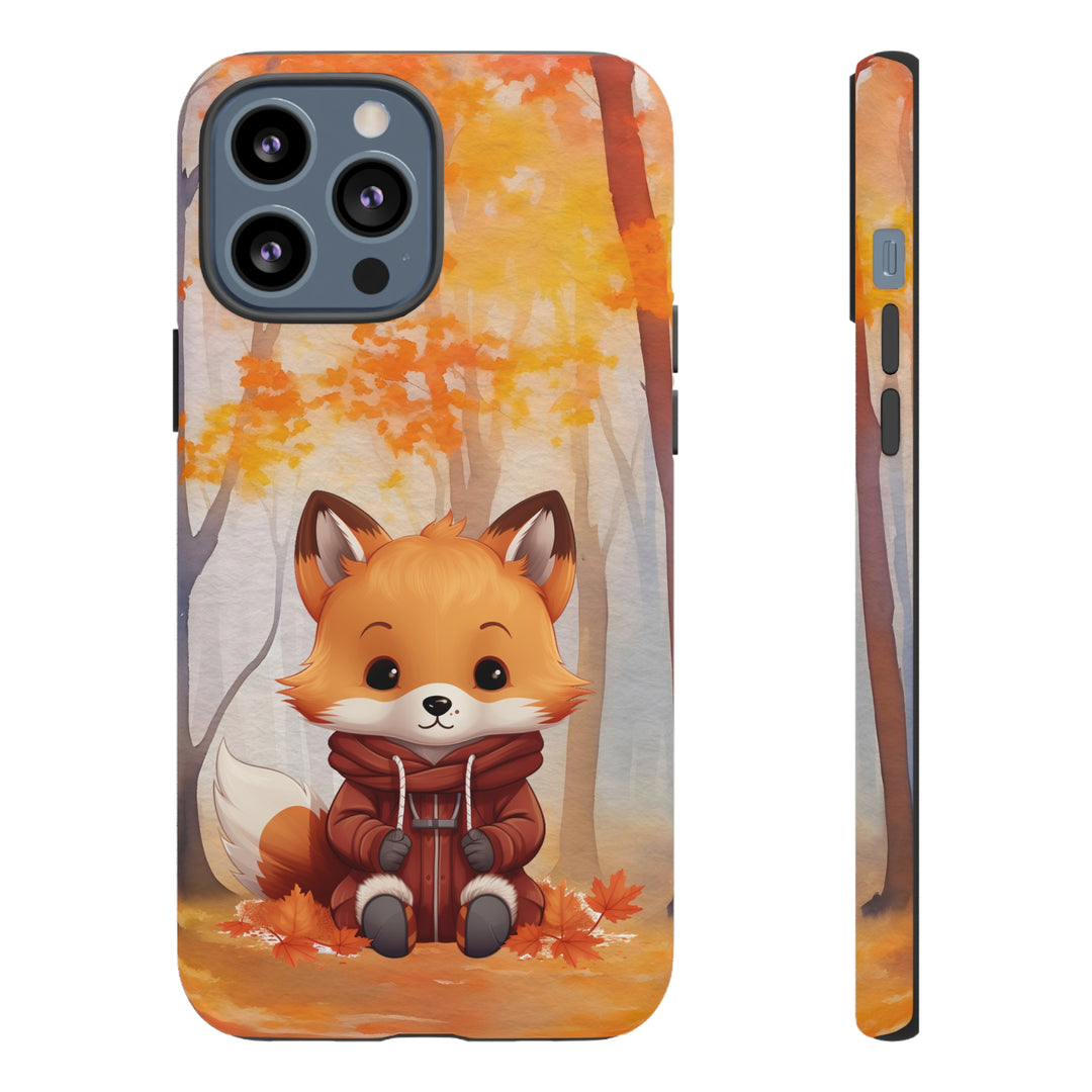 Baby Forest Fox Ready for Autumn - Samsung & iPhone Phone Case