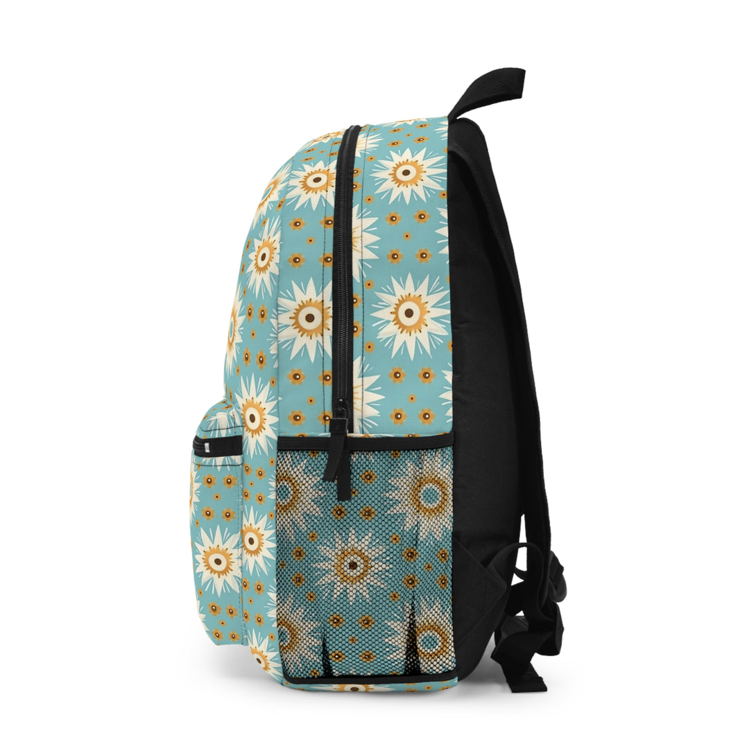 Boho Breeze Retro Sunburst | Lightweight Printed Backpack