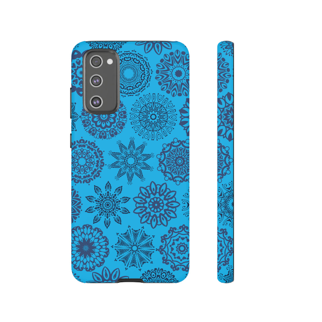 Blue Abstract Patterned Phone Case