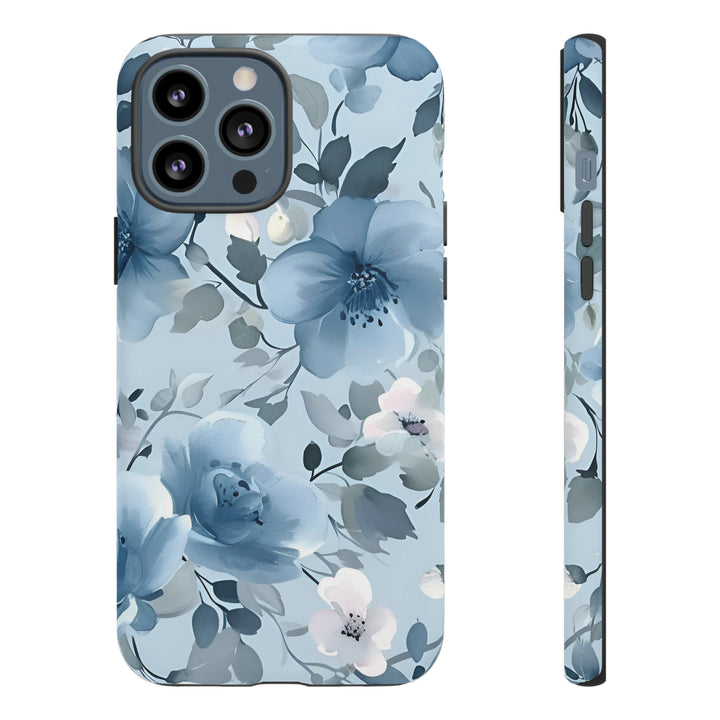 Dusty Blue Flowers | Phone Case for iPhone/Galaxy/Pixel