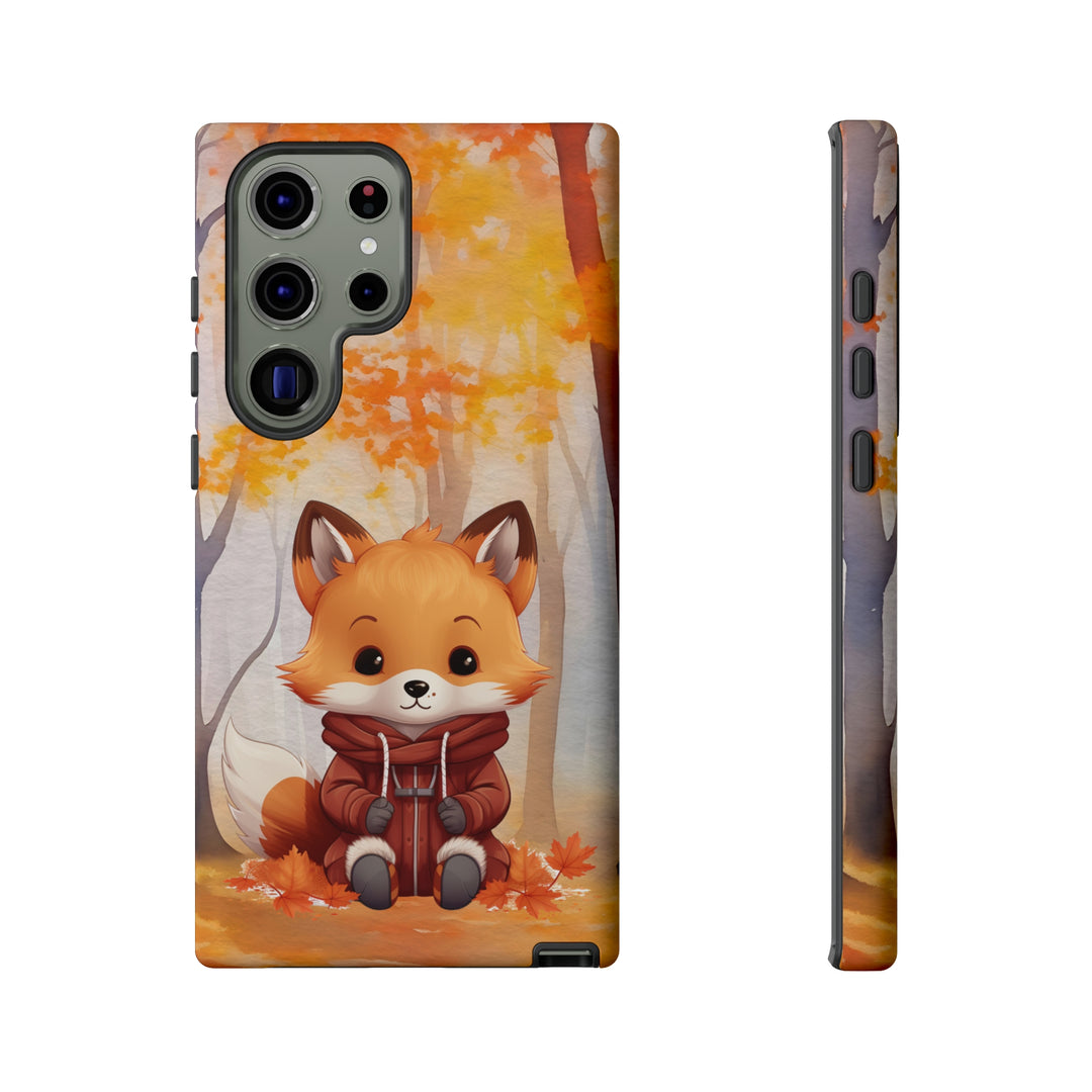 Baby Forest Fox Ready for Autumn - Samsung & iPhone Phone Case