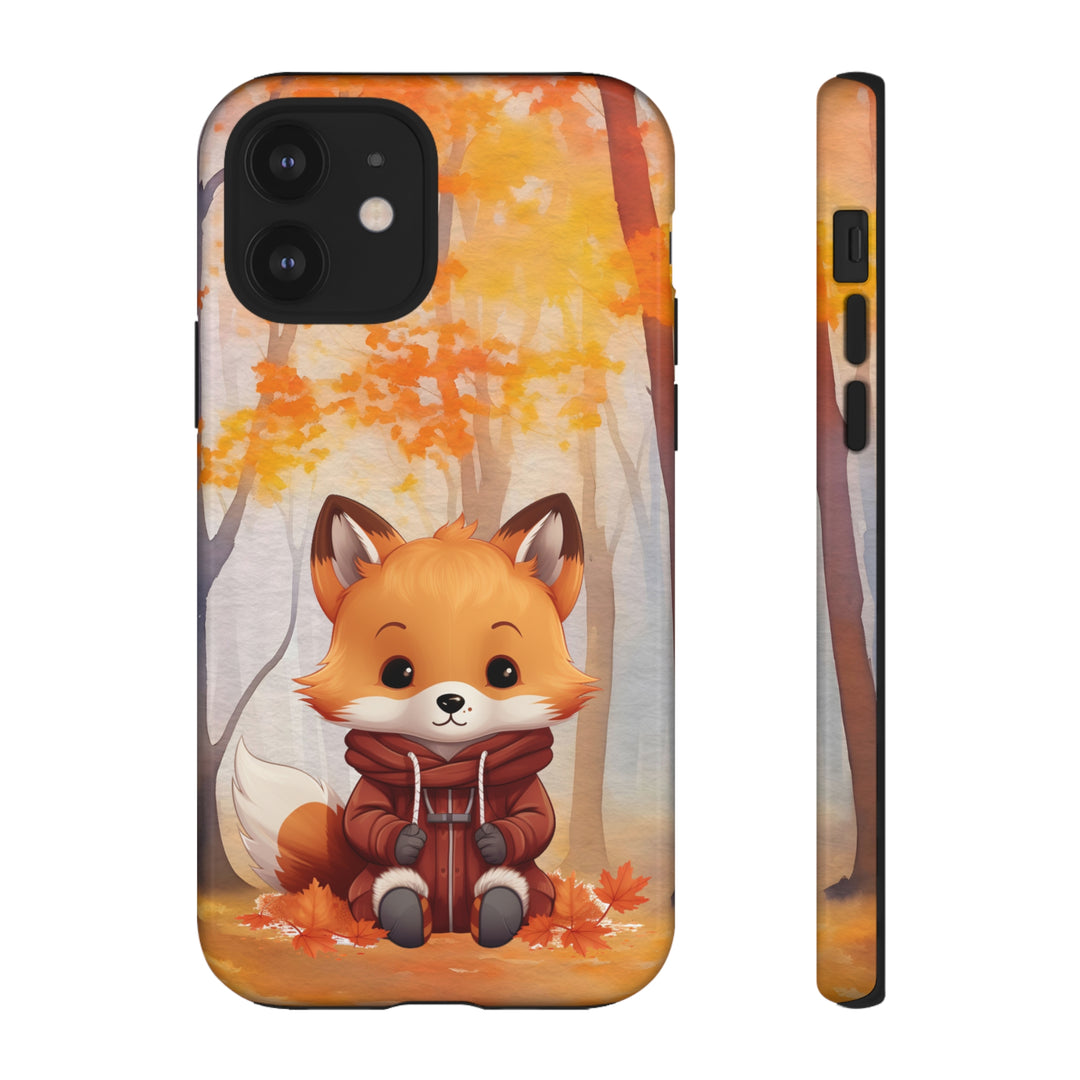 Baby Forest Fox Ready for Autumn - Samsung & iPhone Phone Case