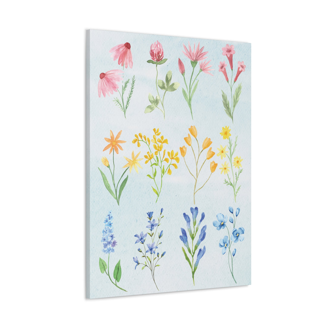 What Color Is Your Wild? Wildflower Canvas Artwork