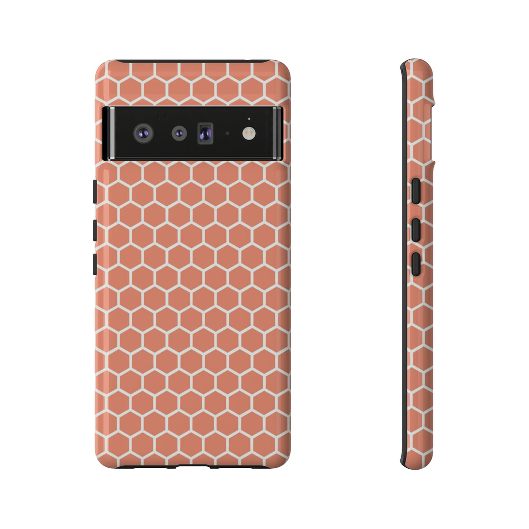 Orange Honeycomb | Phone Case for iPhone/Galaxy/Pixel